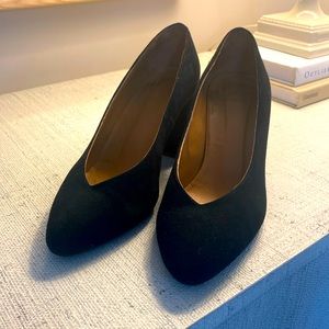 Sezane Alice High Heels - Black Suede Size 36